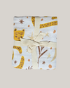 Large Organic Cotton Muslin Swaddle Blanket - Tigers - Solstice Stories
