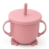 Silicone Baby Sippy Cup - Blue/Green/Pink - Green Island