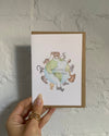Welcome to the World Earth Baby Card - Little Roglets
