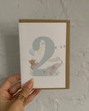 2nd Birthday Card - Little Roglets