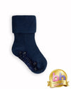 Non-Slip Stay on Baby and Toddler Socks - Plain Navy - The Little Sock Company