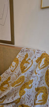 Large Organic Cotton Muslin Swaddle Blanket - Tigers - Solstice Stories