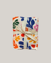 Large Organic Cotton Muslin Swaddle Blanket - Matisse Print - Solstice Stories