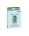Packaged wall decor with a beetle design on a light blue background