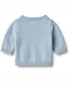 Baby Blue Knitted Cardigan - Wheat