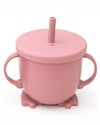 Silicone Baby Sippy Cup - Blue/Green/Pink - Green Island