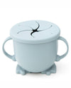 Silicone Baby Snack Cup - Blue/Green/Pink - Green Island