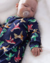 Hummingbird Cotton Sleepsuit - Fred and Noah