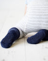 Non-Slip Stay on Baby and Toddler Socks - Plain Navy - The Little Sock Company