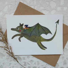  Lydia Mae Green Dragon Greetings Card