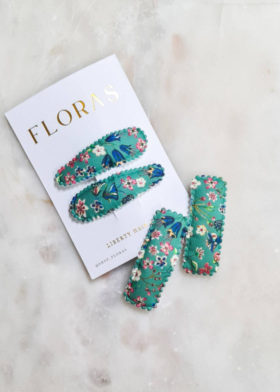 Classic Scallop Clips - Liberty Donna Leigh D - Floras