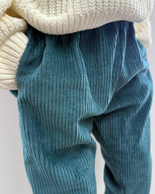  Petrol Corduroy “Kid Fit” Trousers - Fred & Noah