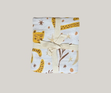  Large Organic Cotton Muslin Swaddle Blanket - Tigers - Solstice Stories