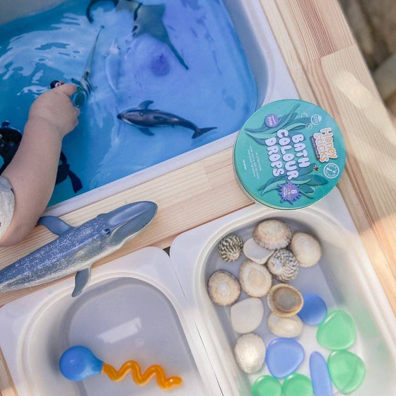 Colourful, Fizzy Bath Drops - Honeysticks