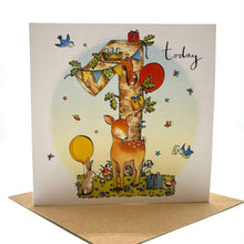  1st Birthday Card - Woodland Deer - Ink Snail Limited