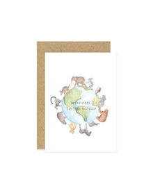  Welcome to the World Earth Baby Card - Little Roglets