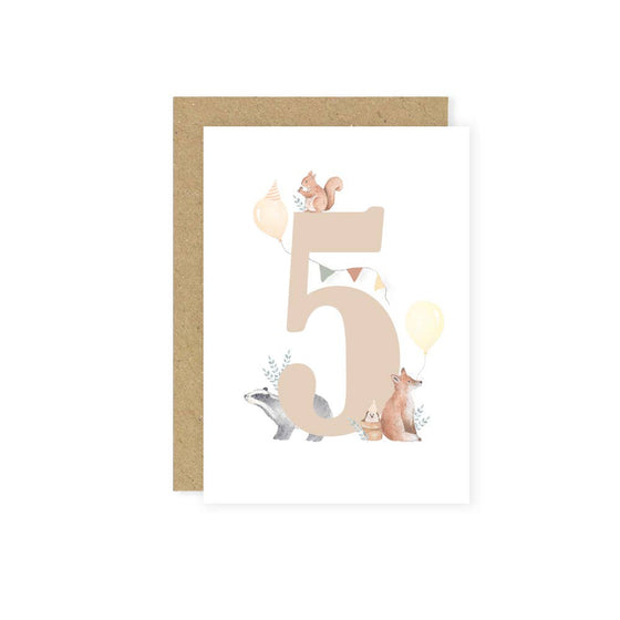 5th Birthday Card - Little Roglets