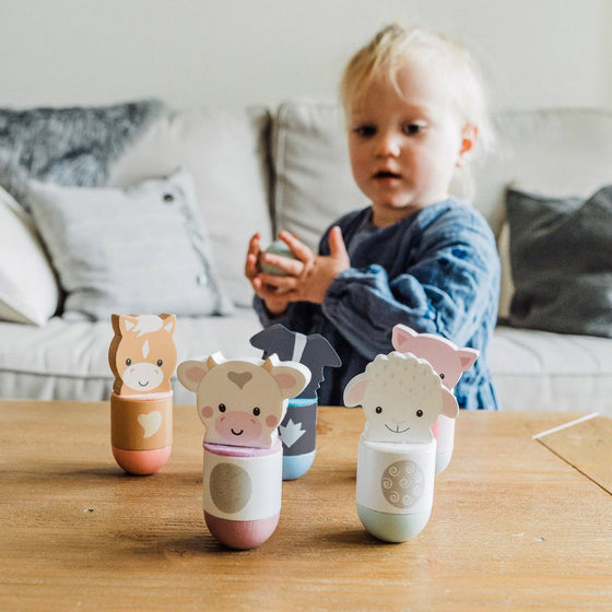 Farmyard Animal Skittles - Orange Tree Toys