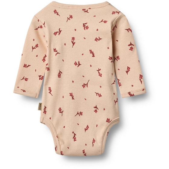 Pink, Floral Print Body Wraparound - Wheat