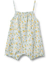 Senia Organic Cotton Playsuit - Sleeveless Baby Playsuit - Wheat
