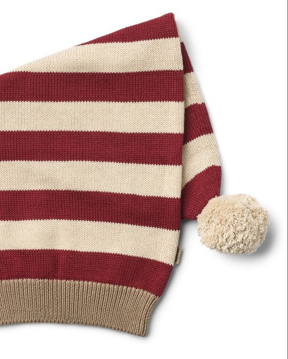 Knitted Christmas Hat – Wheat