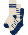 MiniPop Bamboo Socks 3 Pack – Cobalt Mix Kids Socks - MiniPop