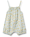 Senia Organic Cotton Playsuit - Sleeveless Baby Playsuit - Wheat