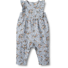  Pretty, Blue, Floral Romper -  Milia - Wheat