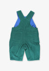 Organic Green Corduroy Dungarees - Toby Tiger