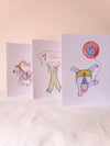 7th Birthday Rollerblading Dog Card – Happy 7th Birthday Greeting Card - La La Lu