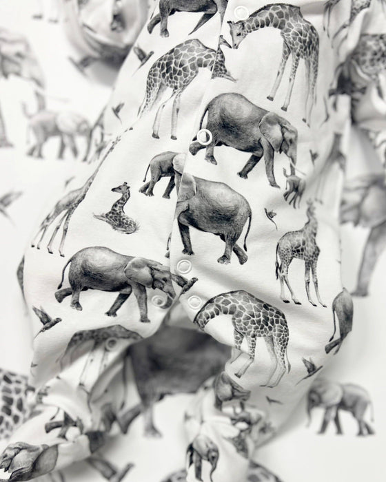 Safari Cotton Sleepsuit – Fred & Noah
