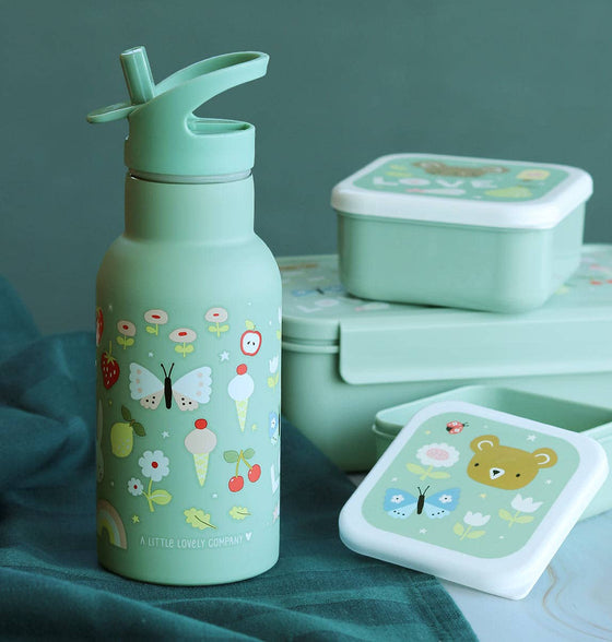 Garden Theme Stainless Steel Water Bottle - A Little Lovely Company