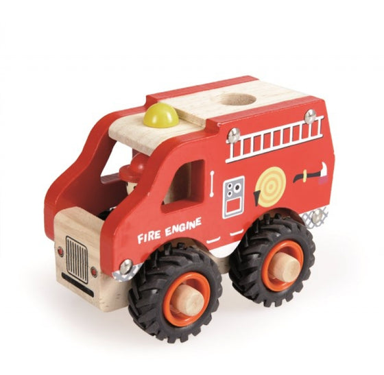 Wooden Toy Fire Engine - Egmont Toys