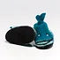 Nyangumi The Whale Handmade Felted Slippers - Hector and Queen
