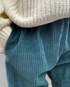 Petrol Corduroy “Kid Fit” Trousers - Fred & Noah