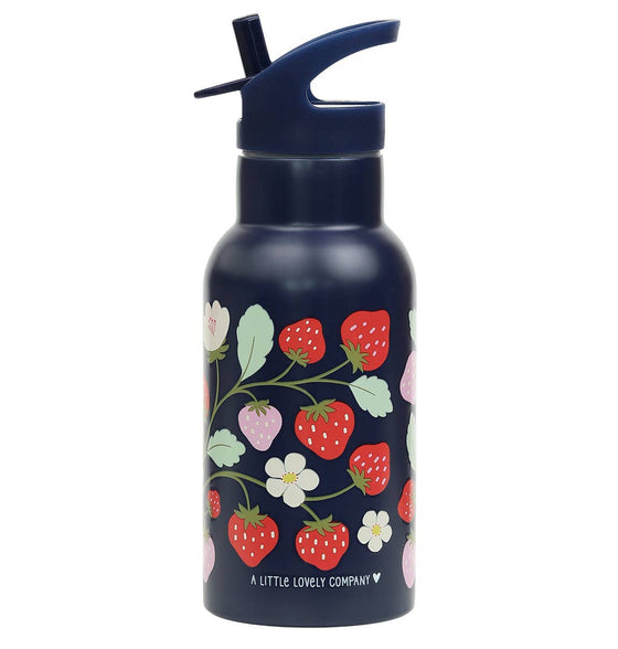 Strawberry Print Stainless steel water bottle - A Lovely Company