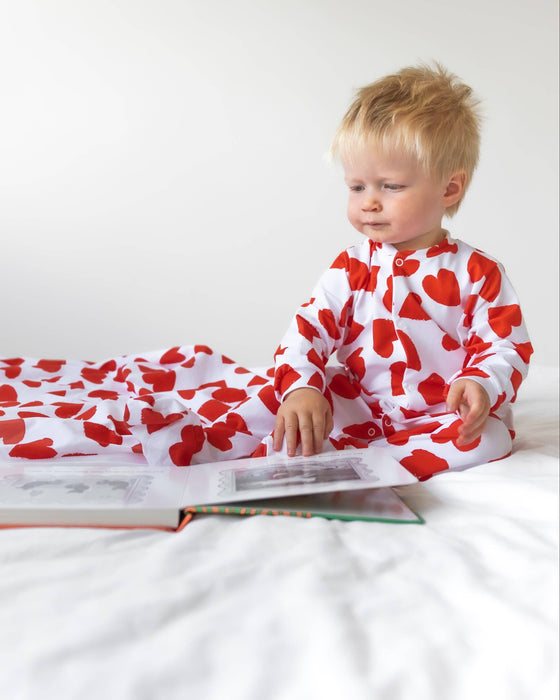 Love Heart Cotton Sleepsuit – Fred & Noah