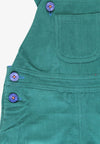Organic Green Corduroy Dungarees - Toby Tiger
