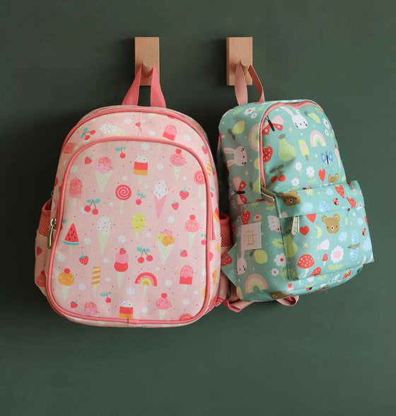 Girls Backpack - Sweet Bunny/Ice cream Print + much More - A Little Lovely Company