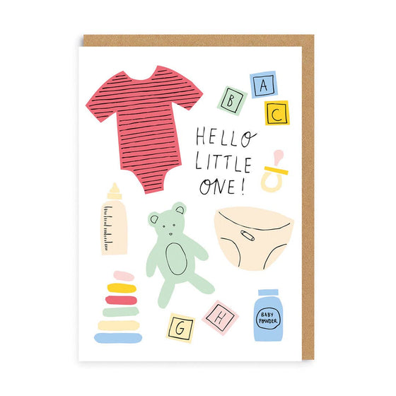 Hello Little One Icons Greeting Card - Ohh Deer