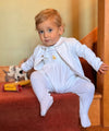 White Pima Cotton Cardigan - The Blue Zebra