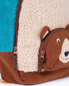 Fleece Character Backpack - Beary Wild - Eco Kids Bag - Frugi