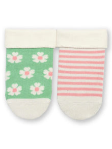  Organic Cotton Flower Socks – 2 Pack - Kite Organics