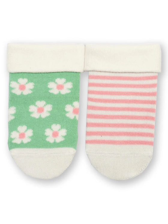 Organic Cotton Flower Socks – 2 Pack - Kite Organics