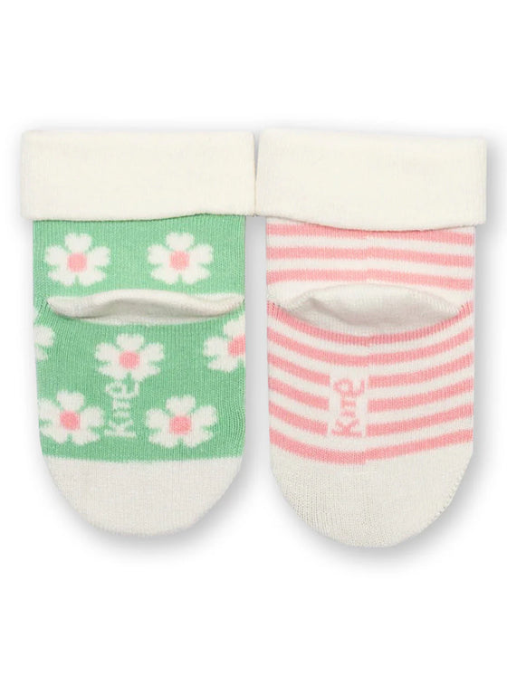 Organic Cotton Flower Socks – 2 Pack - Kite Organics