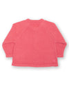 Pink sweater on a white background