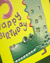 Age 5 Birthday Card – Happy Crocodile by Raspberry Blossom
