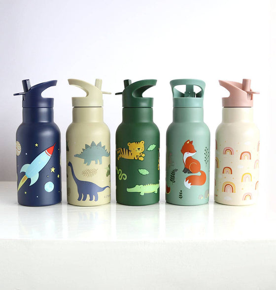 Space Theme Stainless Steel Drinks Bottle - A Little Lovely Company