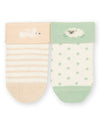 Busy Baa Baa Organic Baby Socks 2 Pack – Sheep & Bunny Cotton Socks - Kite