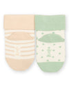 Busy Baa Baa Organic Baby Socks 2 Pack – Sheep & Bunny Cotton Socks - Kite